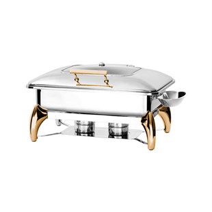 KROMA Exclusive Gold Chafing Dish GN 1/1 Jel Yakıtlı